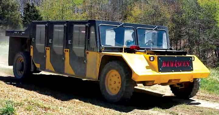 MSHA-approved for coal-industry use, Damascus Corp.’s MUTT can carry up to 12 people.